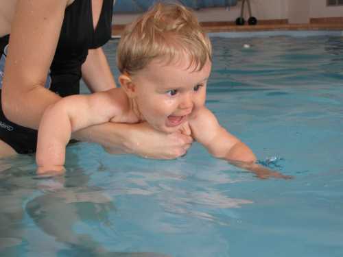 Teaching Baby to Swim